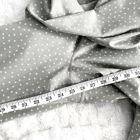 Nike Yoga Gray Polka Dot Twist 7/8 Cropped Athletic Tights Leggings XL - Picture 7 of 7